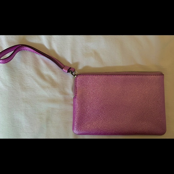 Purple Sparkly Coach Wristlet - Picture 3 of 3